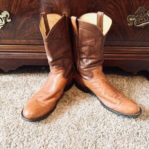 Vintage Exotic Panhandle Slim Genuine Ostrich western cowboy boots Men’s 9.5D